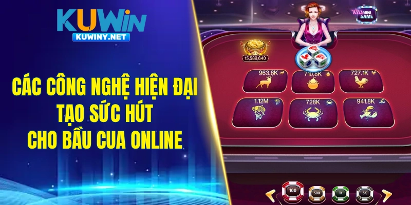 Các công nghệ hiện đại tạo sức hút cho bầu cua online